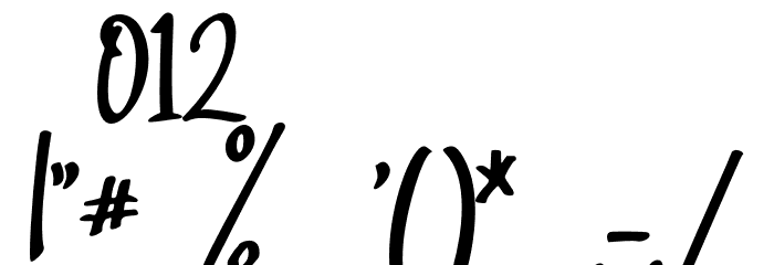 mottion Font OTHER CHARS