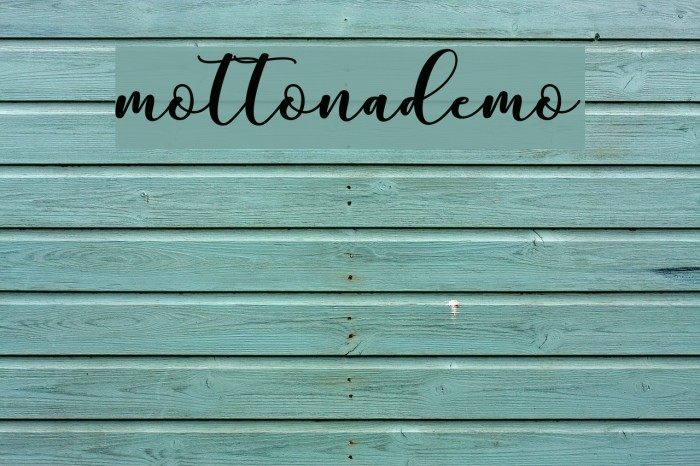 mottonademo फ़ॉन्ट examples