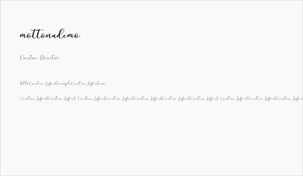 mottonademo Business Card