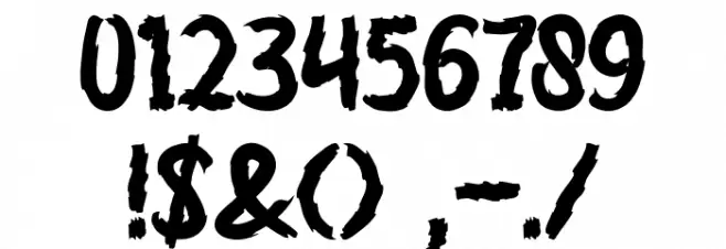 mountain art design Font OTHER CHARS