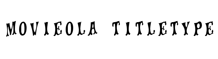 movieola titletype Font