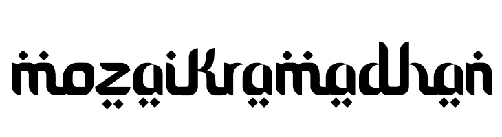 mozaik ramadhan  font caratteri gratis