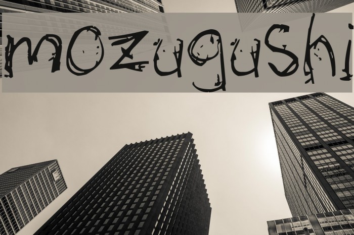 mozugushi Font examples