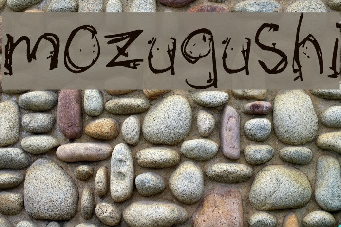 mozugushi Font examples