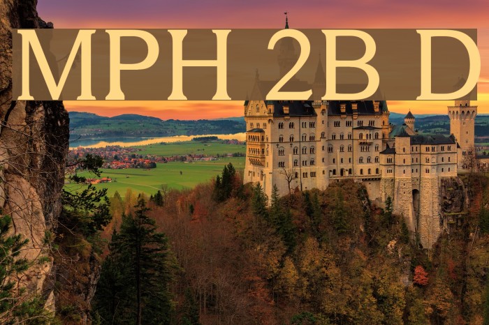 MPH 2B Damase Font examples