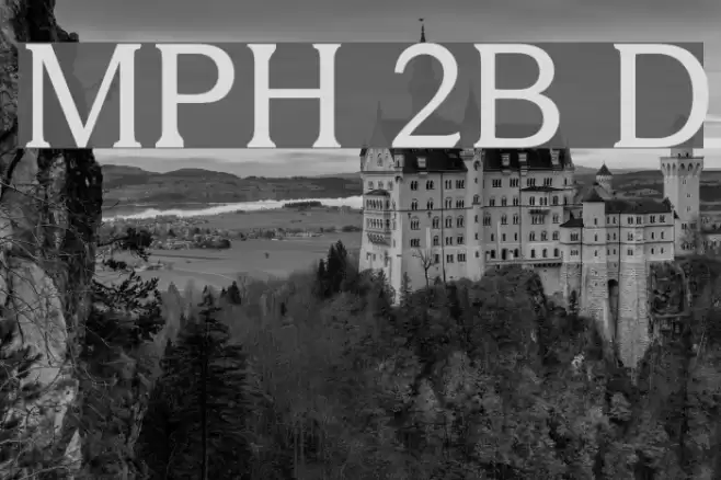 MPH 2B Damase Шрифта examples