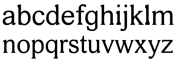 MPH 2B Damase Font LOWERCASE