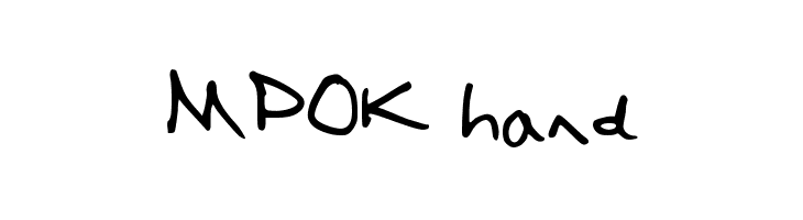 MPOK hand Font