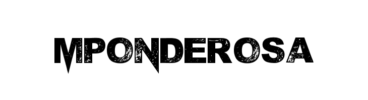 MPonderosa Font