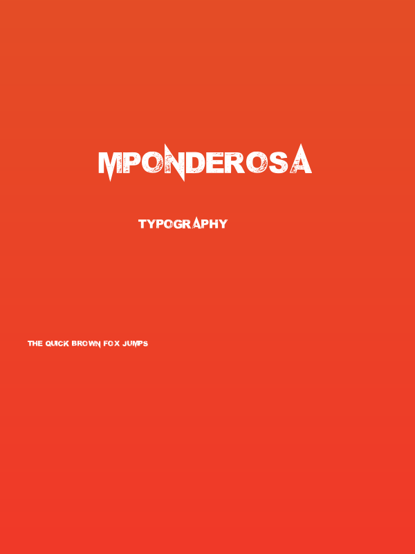 MPonderosa Poster