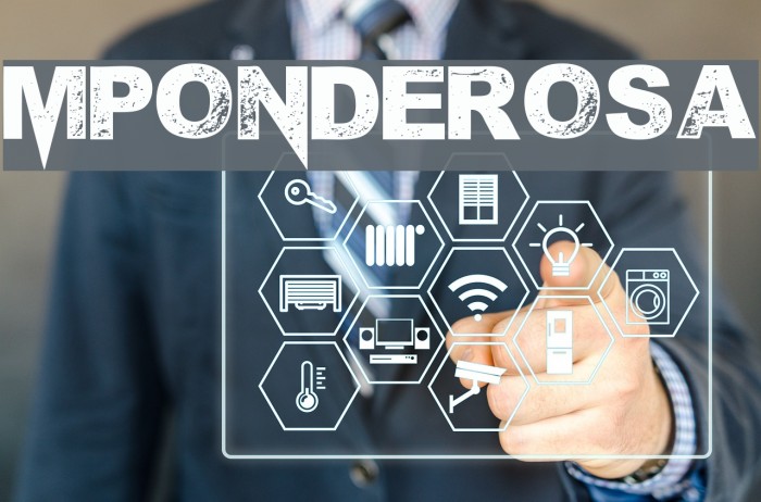 MPonderosa Font examples