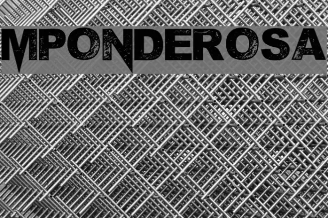 MPonderosa Font examples