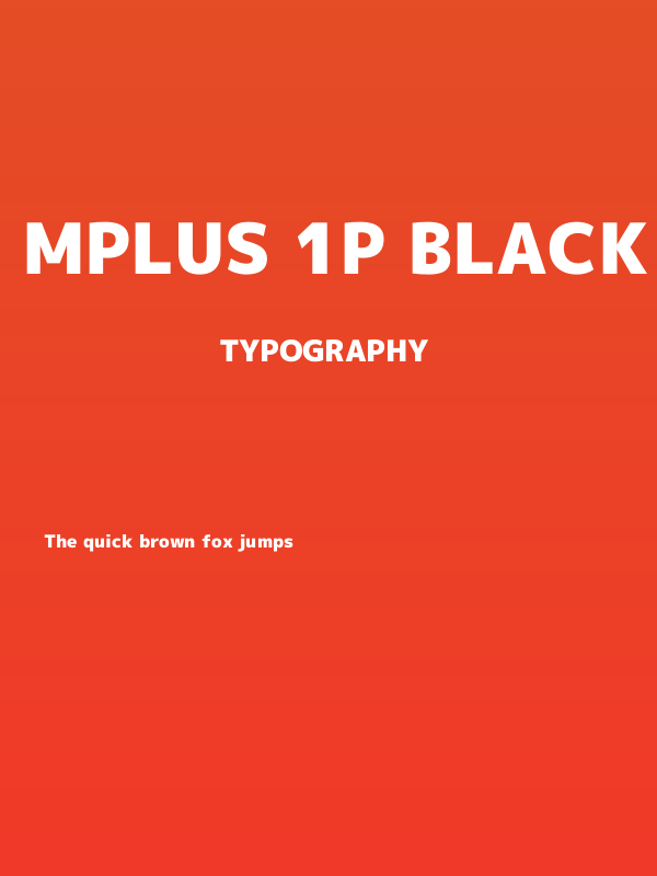 Mplus 1p Black Poster
