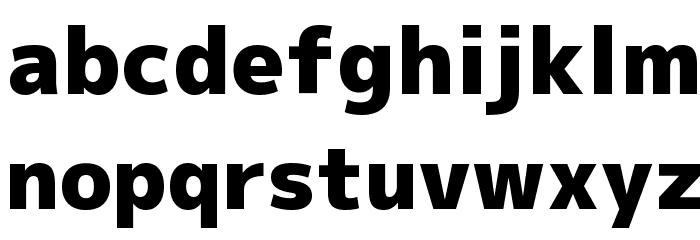 Mplus 1p Black Font LOWERCASE