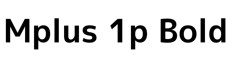 Mplus 1p Bold Font