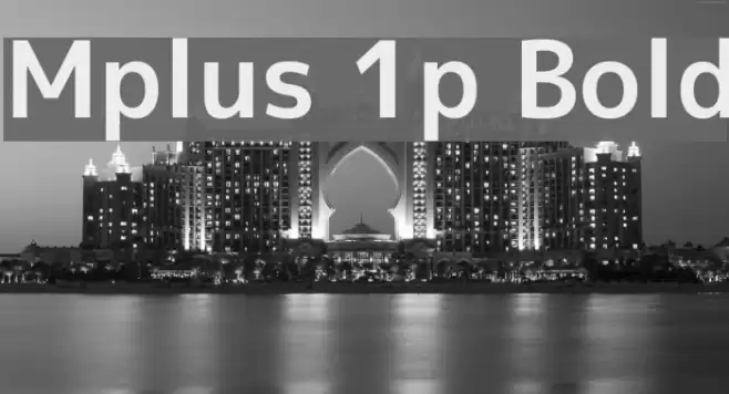 Mplus 1p Bold examples