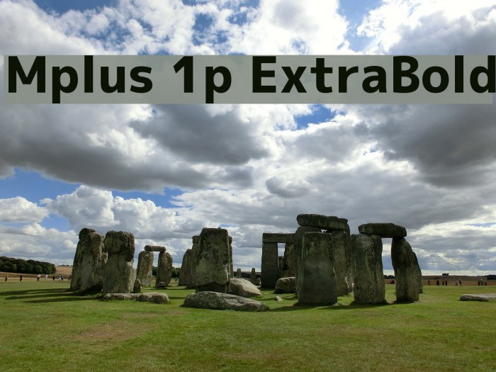 Mplus 1p ExtraBold Font examples