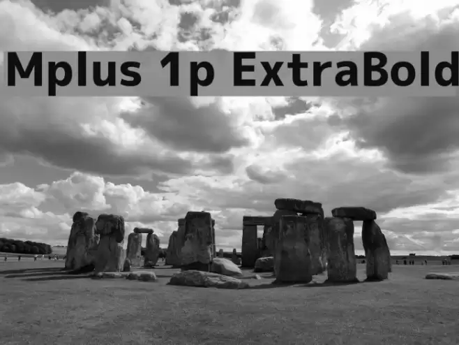 Mplus 1p ExtraBold Font examples