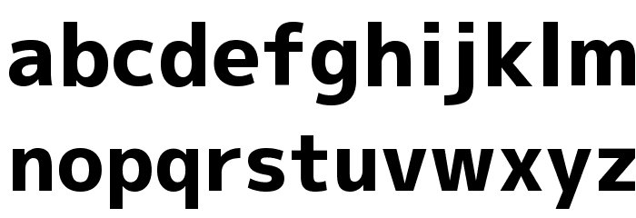 Mplus 1p ExtraBold Font LOWERCASE