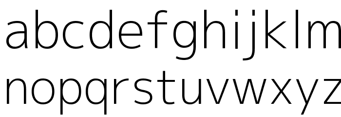 Mplus 1p Light Font LOWERCASE