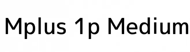 Mplus 1p Medium  Fuentes Gratis Descargar