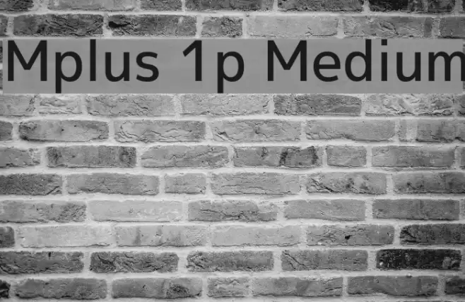 Mplus 1p Medium Font examples