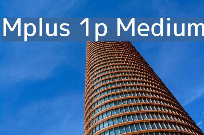 Mplus 1p Medium Font examples