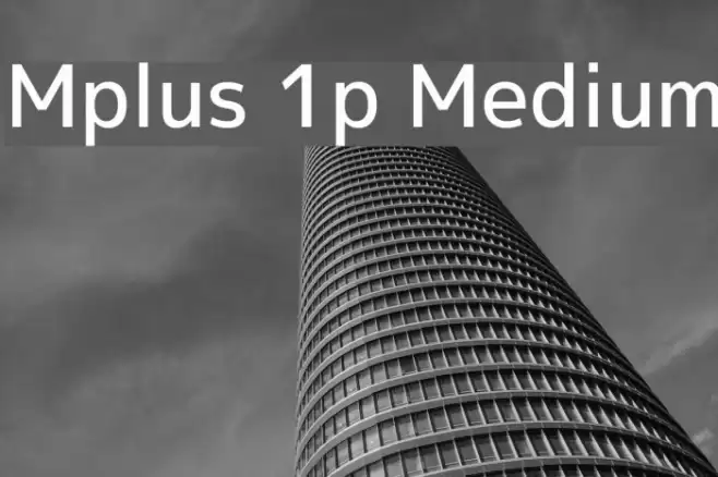 Mplus 1p Medium Font examples