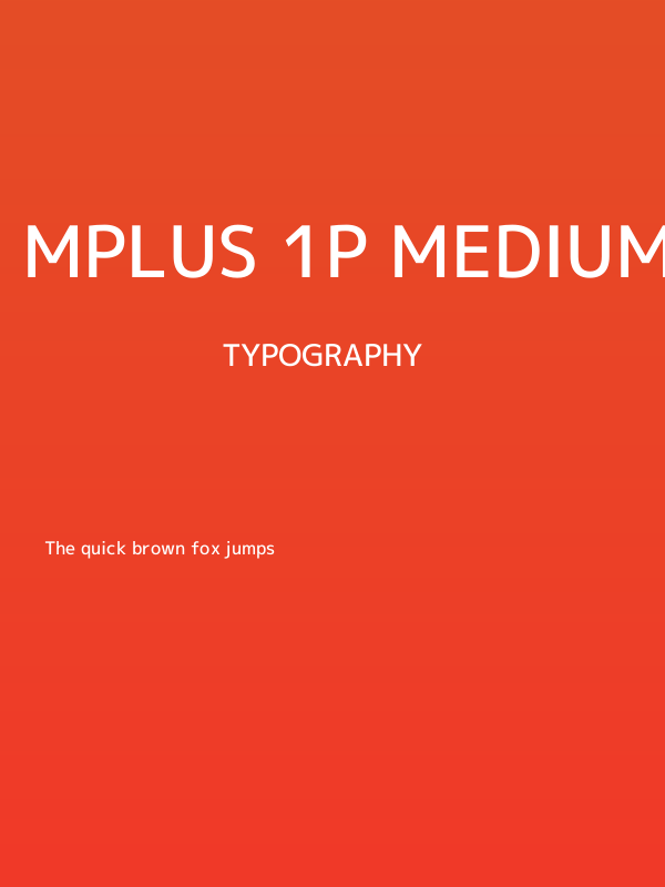 Mplus 1p Medium Poster