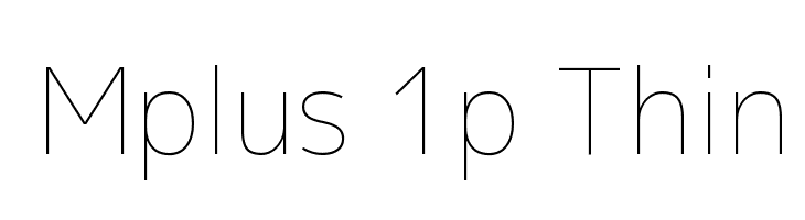 Mplus 1p Thin 字体