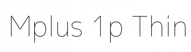 Mplus 1p Thin  Fuentes Gratis Descargar