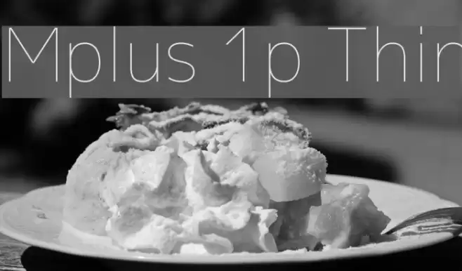 Mplus 1p Thin Font examples