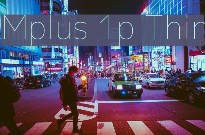 Mplus 1p Thin Font examples