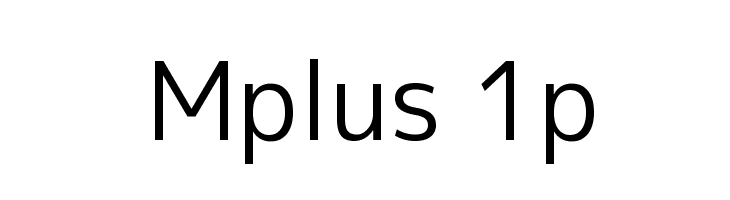 Mplus 1p Font