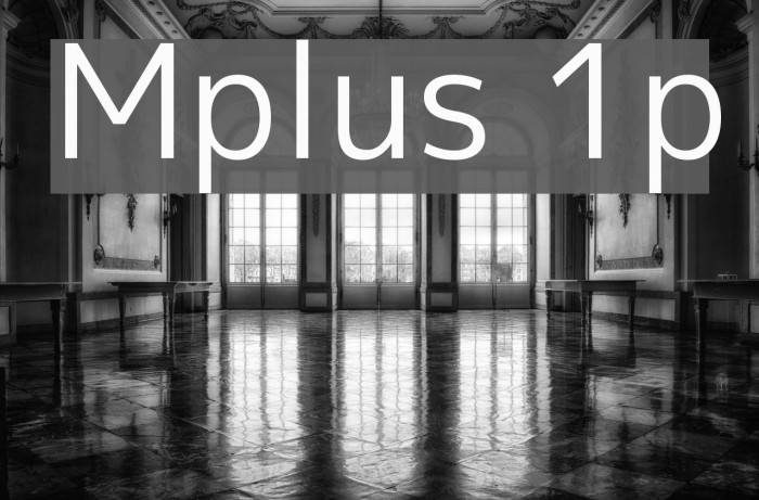 Mplus 1p Font examples