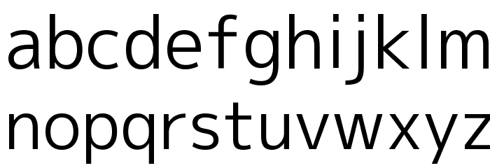 Mplus 1p Font LOWERCASE