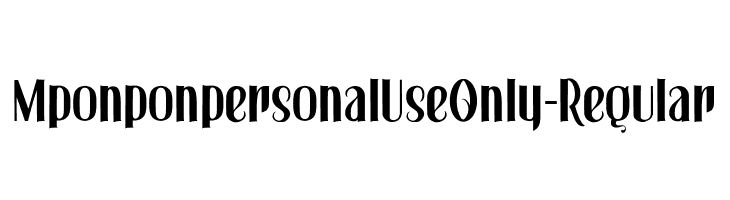 MponponpersonalUseOnly-Regular  नि: शुल्क फ़ॉन्ट्स डाउनलोड