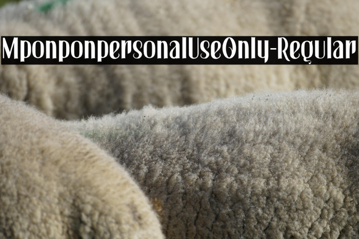 MponponpersonalUseOnly-Regular Example 2