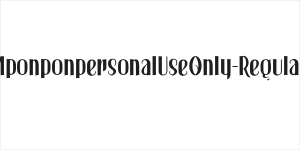 MponponpersonalUseOnly-Regular Logo
