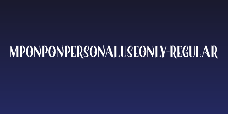 MponponpersonalUseOnly-Regular Social Header