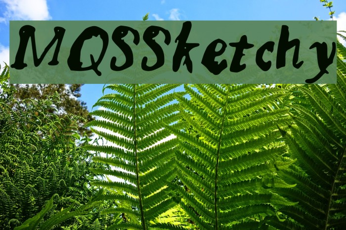 MQSSketchy Font examples