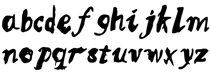 MQSSketchy Font LOWERCASE