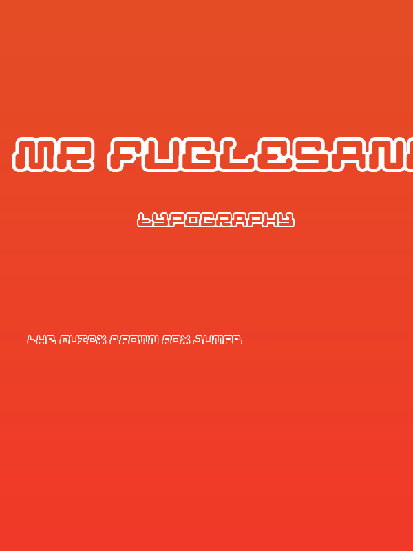 MR FUGLESANG OUTLINE Poster