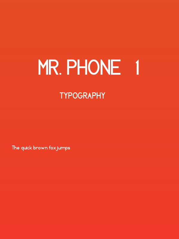 MR. PHONE   1 Poster