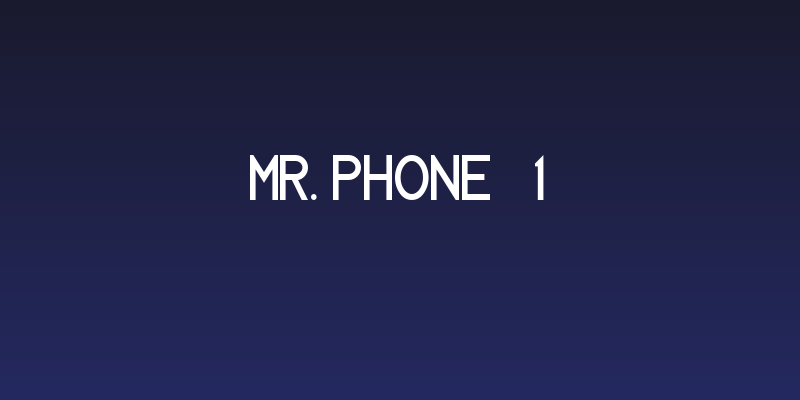 MR. PHONE   1 Social Header