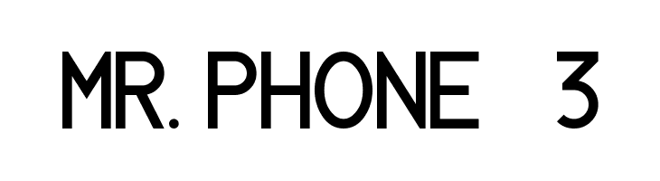 MR. PHONE   3  Free Fonts Download