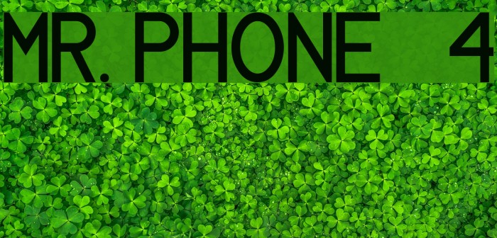 MR. PHONE 4 Font examples