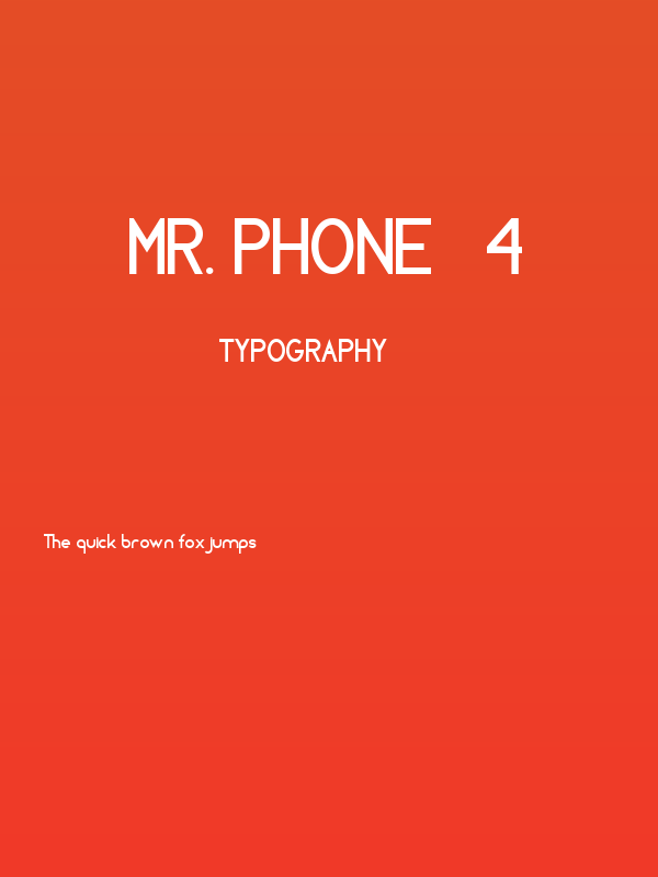 MR. PHONE   4 Poster