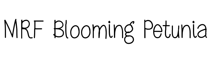 MRF Blooming Petunia Font