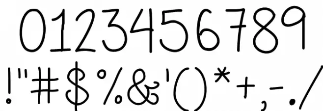 MRF Blooming Petunia Font OTHER CHARS